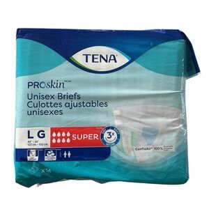 TENA - ProSkin Unisex Briefs (Size L) - Super Absorbency 14ct